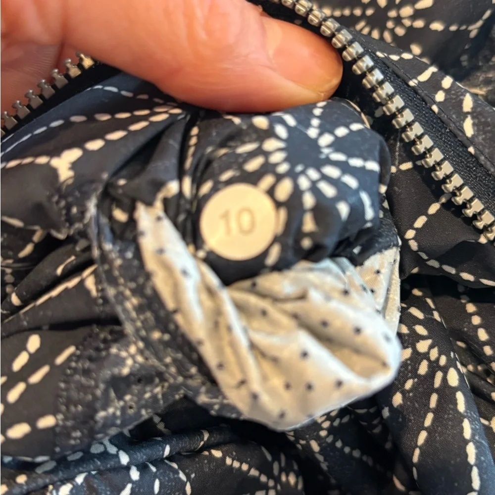 Lululemon Athletica Navy and White Rain Jacket 077 - Picture 4 of 4